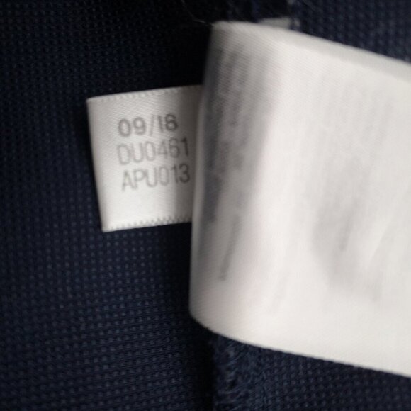 Adidas Men's Size Large Full Zip Navy with White Stripes Drawstring Hoodie - Picture 8 of 13